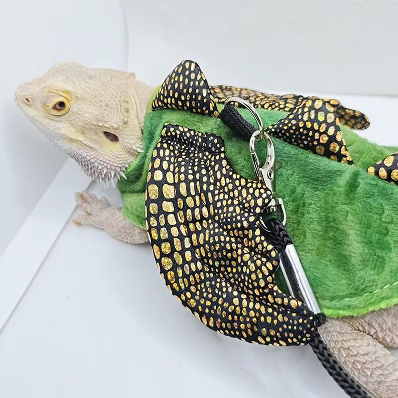 Lizard Traction Rope Reptile Bearded Dragon Harness Leash Cosplay Props Halloween Costume for Lizards Rabbits Other Pet Supplies