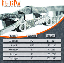 Grey Paisley Designer Collar - Stylish and Sleek - Great for Small and Large Dogs - Ultimate Comfort with Soft Premium Polyester Webbing - Heavy-Duty Hardware for Long Lasting Use - M