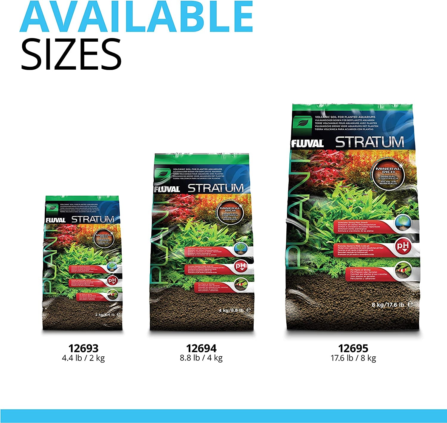 12694 Plant and Shrimp Stratum for Freshwater Fish Tanks, 8.8 Lbs. – Aquarium Substrate for Strong Plant Growth, Supports Neutral to Slightly Acidic Ph