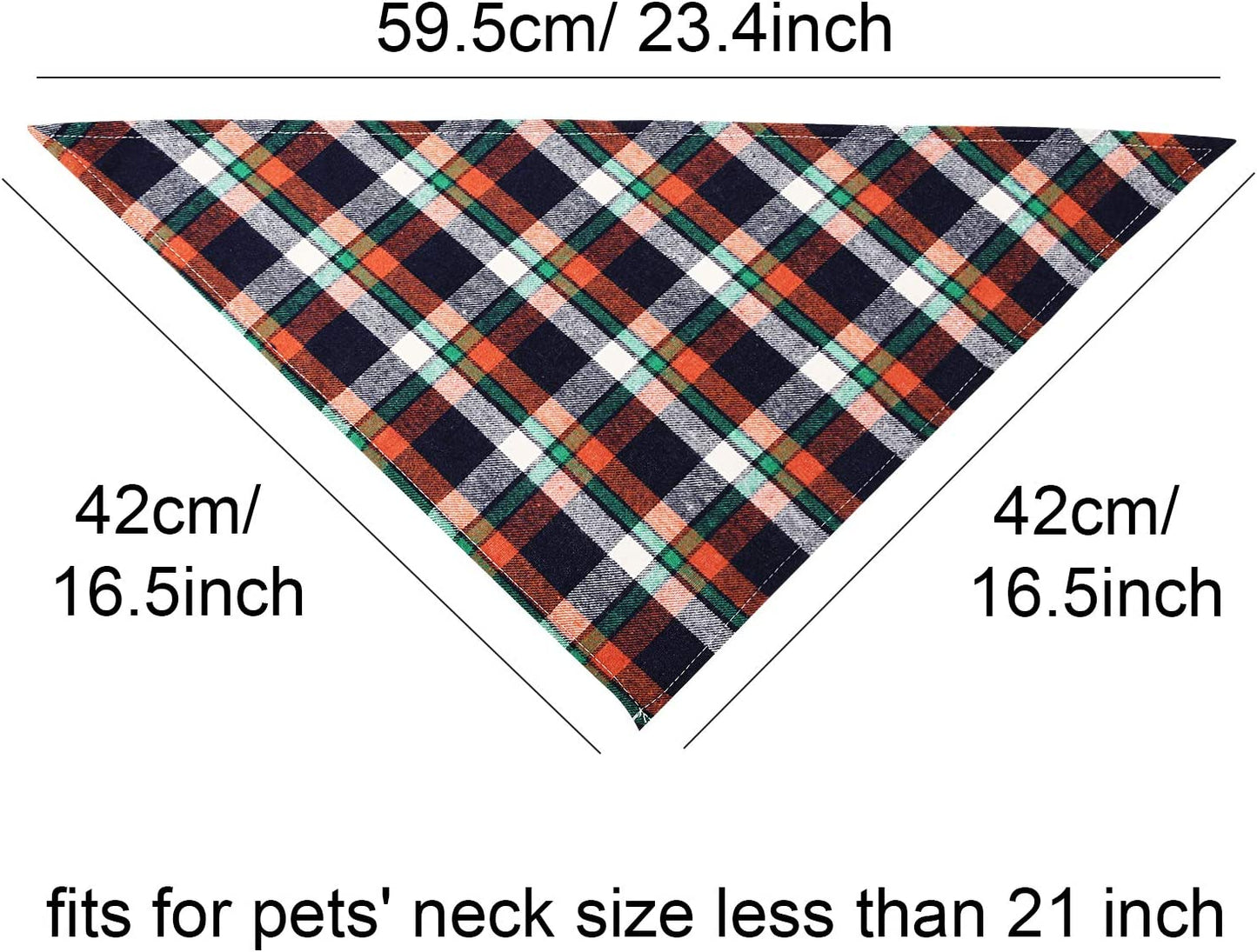 12 Piece Dog Bandanas Plaid Dog Scarf Pet Triangle Bibs Adjustable Accessories Bulk Kerchief Buffalo Plaid Bandanas Decor for Small or Medium Cat Dog Pet (Plaid Style)