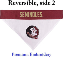Collegiate Pet Accessories, Reversible Bandana, Florida State Seminoles, Large/X-Large