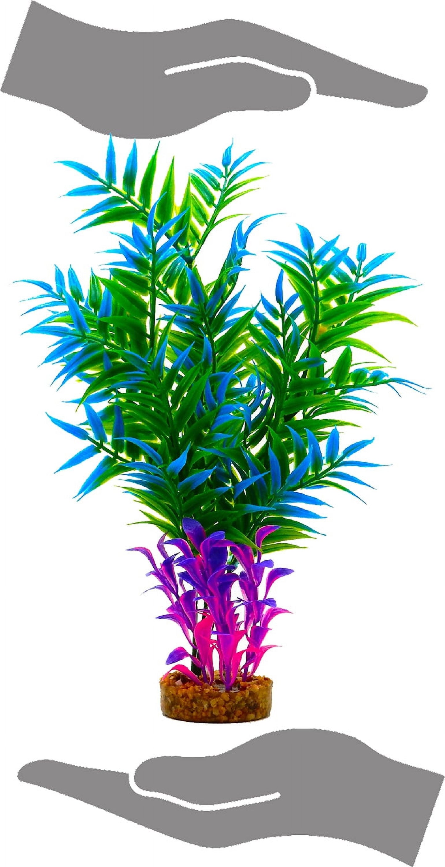 Maidenhair Fern Aquarium Plant Decoration - Bright Colors